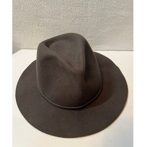 Brixton Women's Fedora Hat Small Brown Wool Blend Western Style Fashion